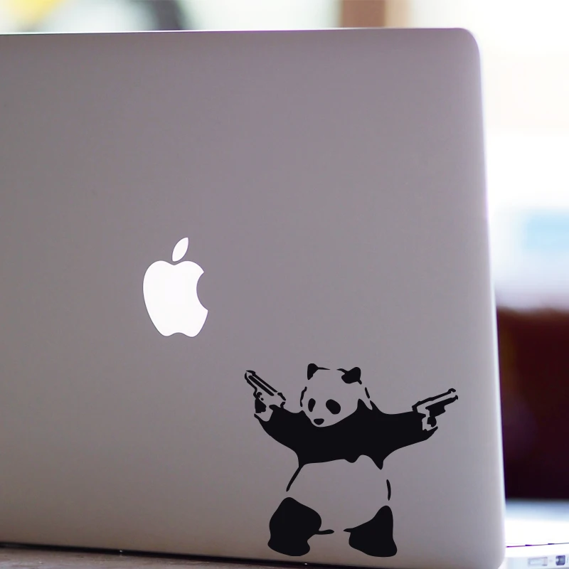 Panda Bear With Guns Banksy Wall Sticker