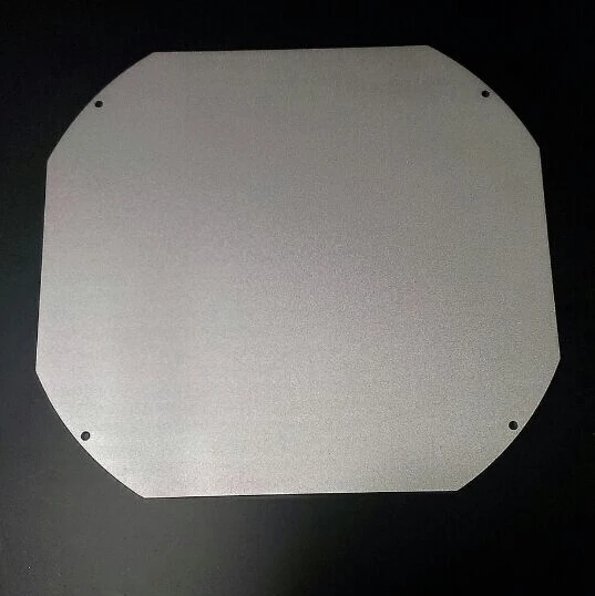 

3 D printer parts DIY heated bed plate Aluminium Build Platform for Reprap Rostock Delta round 300 mm 3 mm thickness oxidation