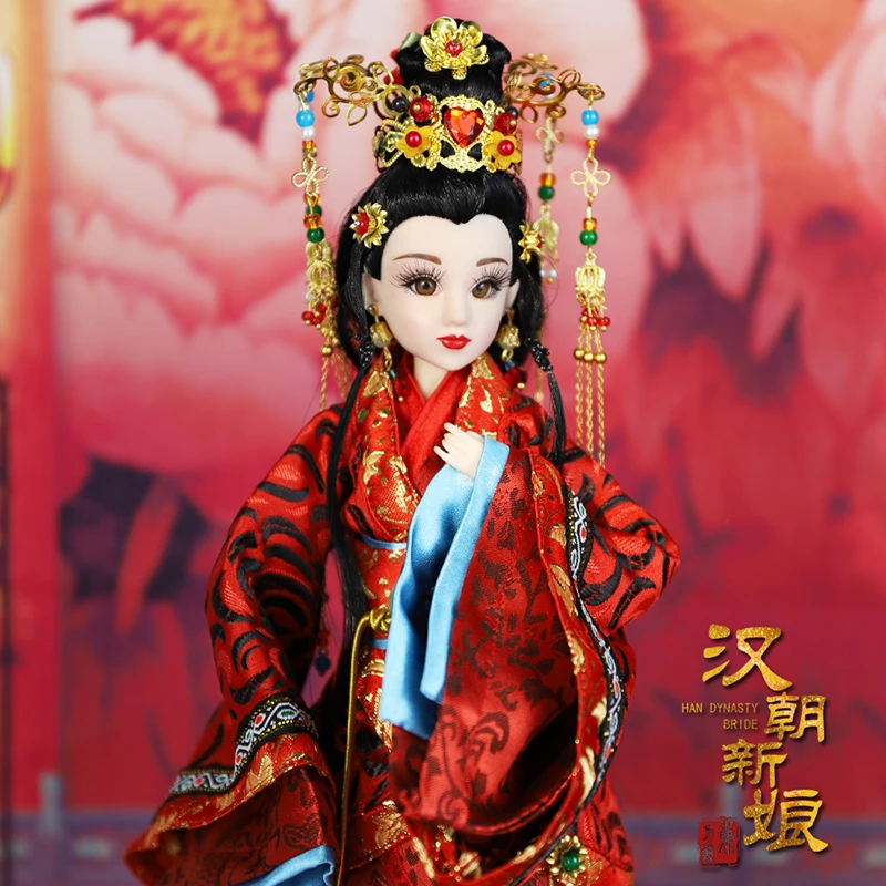

Fortune Days East Charm doll Ancient China Han Dynasty Bride 1/6 like BJD doll with makeup 14 Joint body high quality gift toy.
