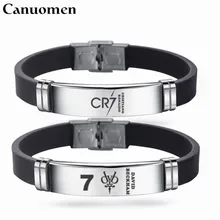 Мужские футбольные браслеты со звездами Canuo, 10 шт./набор, знаменитый футбольный игрок C Ronaldo Beckham, браслет, подарок для мужчин, регулируемый браслет