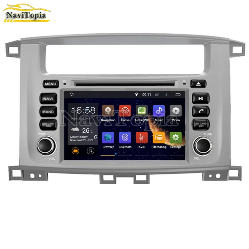 Flash Deal NAVITOPIA 4G RAM 64G ROM PX6 Six Core Android 9.0 Car DVD GPS for Toyota Land Cruiser 100 1998-2007 LC100 for Lexus LX 470 1 Flash Deal NAVITOPIA 4G RAM 64G ROM PX6 Six Core Android 9.0 Car DVD GPS for Toyota Land Cruiser 100 1998-2007 LC100 for Lexus LX 470 1