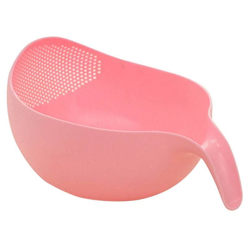 

Durable Rice Washing Filter Strainer Kitchen Tool Beans Peas Sieve Basket Colanders Cleaning Gadget Filtering With Handle Newe