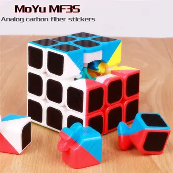 

Moyu mf3s 3x3x3 magic cube Analog carbon fiber stickers speed cubes professional 3x3x3 puzzle cubes educational toy for children