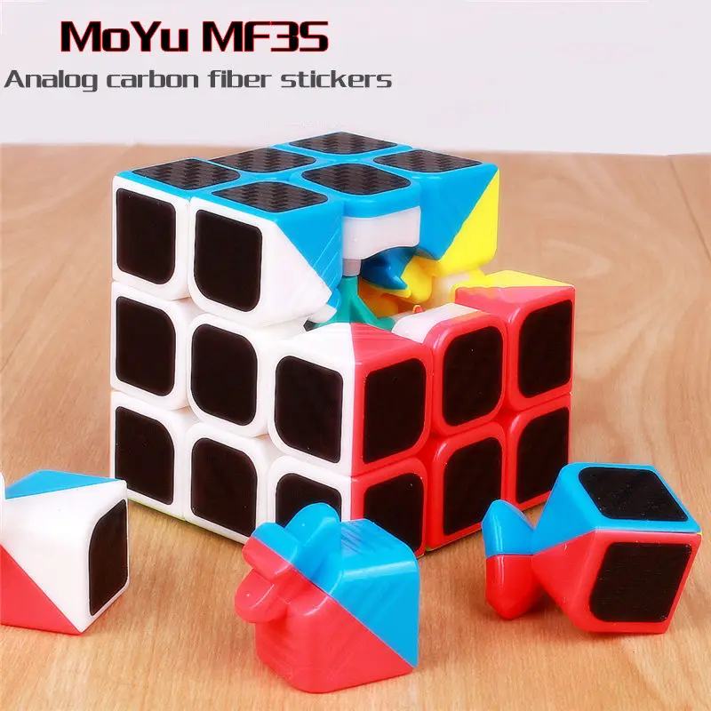 Moyu mf3s 3x3x3 магический куб аналоговые наклейки из углеродного волокна скоростные