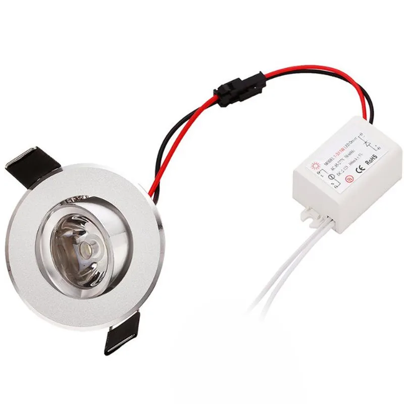 

1W 3W led down light 110V 120V 220V 230V 240V dimmable ceiling light Recessed Spot Light
