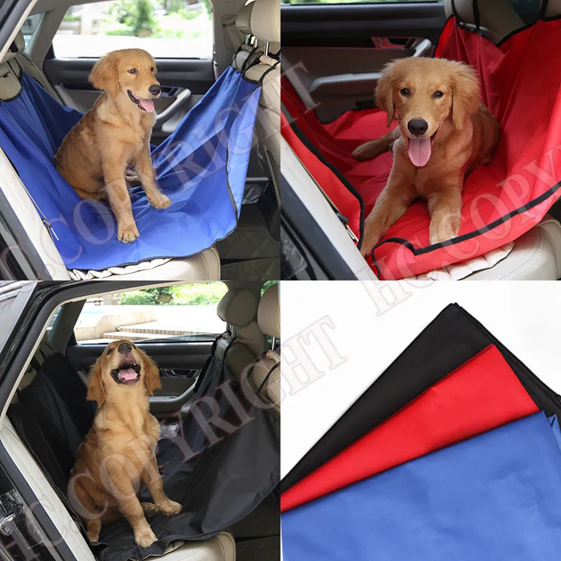 Waterproof Pet Car Back Seat Cover Hammock Cradle Dog red Mat Blanket Protector Cradle Dog Car Back Seat Cover Pet Mat Blanket Hammock Cushion Protector Blue