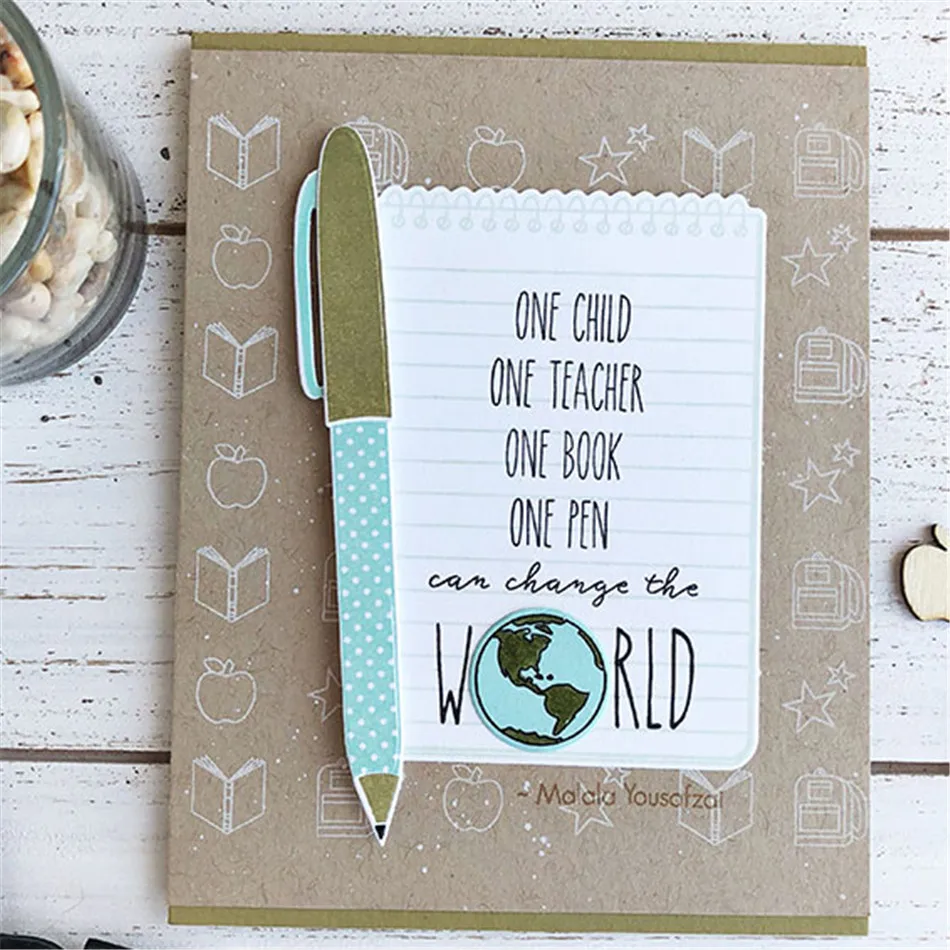 

Naifumodo Notebook Metal Cutting Dies Office Supplies Dies for Scrapbooking Card Making Embossing Crafts Stencil Craft Dies