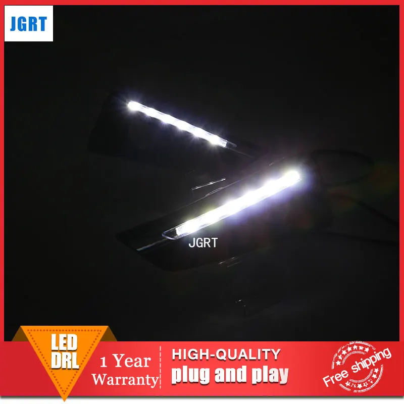 

car styling 2015 For Honda city LED DRL For city led fog lamps daytime running light High brightness guide LED DRL