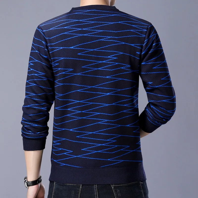 Liseaven Pullover Sweaters Casual Knitted Sweater Men Masculino Jersey Clothes Mens Long Sleeve Pullovers
