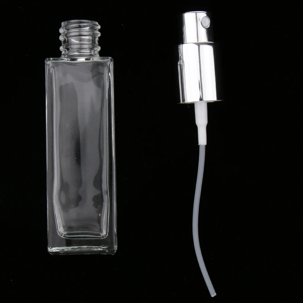 Pack of 2 Glass Refillable Empty Perfume Tube Atomizer Pump Spray Bottles Sample Vials Aftershave Sprayer for Travel Gifts