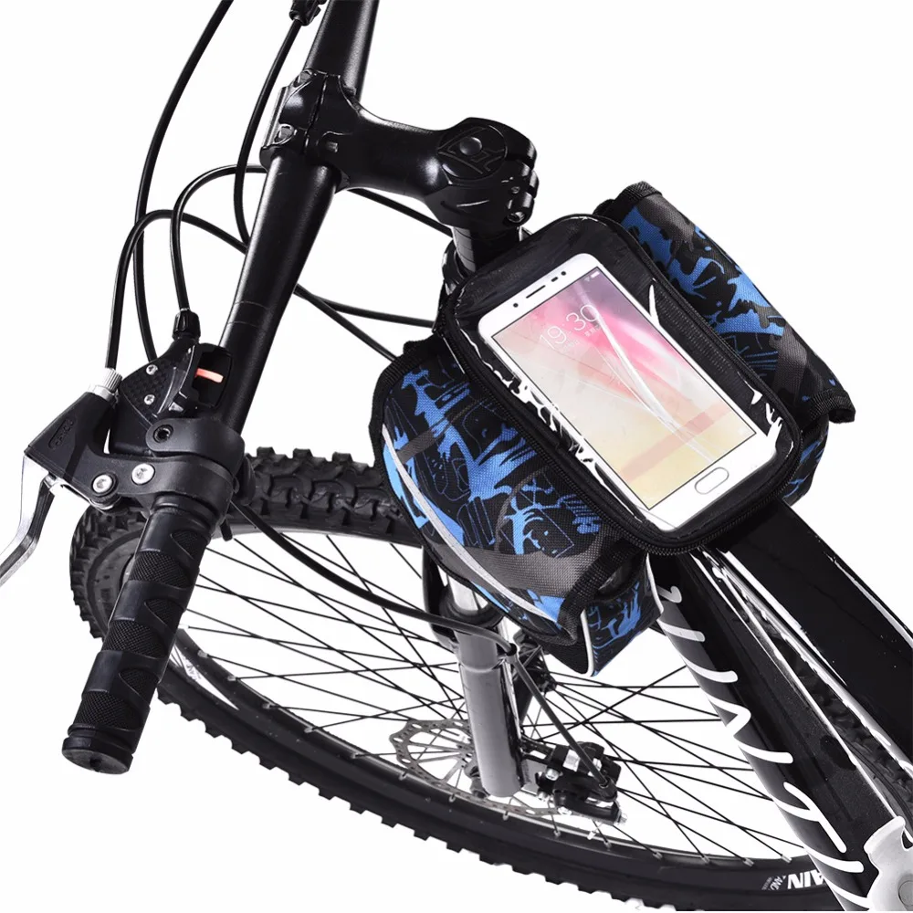 Сумка для шоссейного велосипеда, непромокаемая, с сенсорным экраном, велосипедная сумка, светоотражающая рамка, верхняя труба, сумка для телефона 4," /5,7", сумка для телефона, Аксессуары для велосипеда