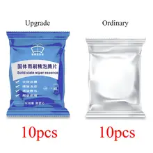 10 шт./упак. автомобиль Твердый очиститель шипучая таблетка очиститель для автомобильных окон очистка лобового стекла очиститель стекла