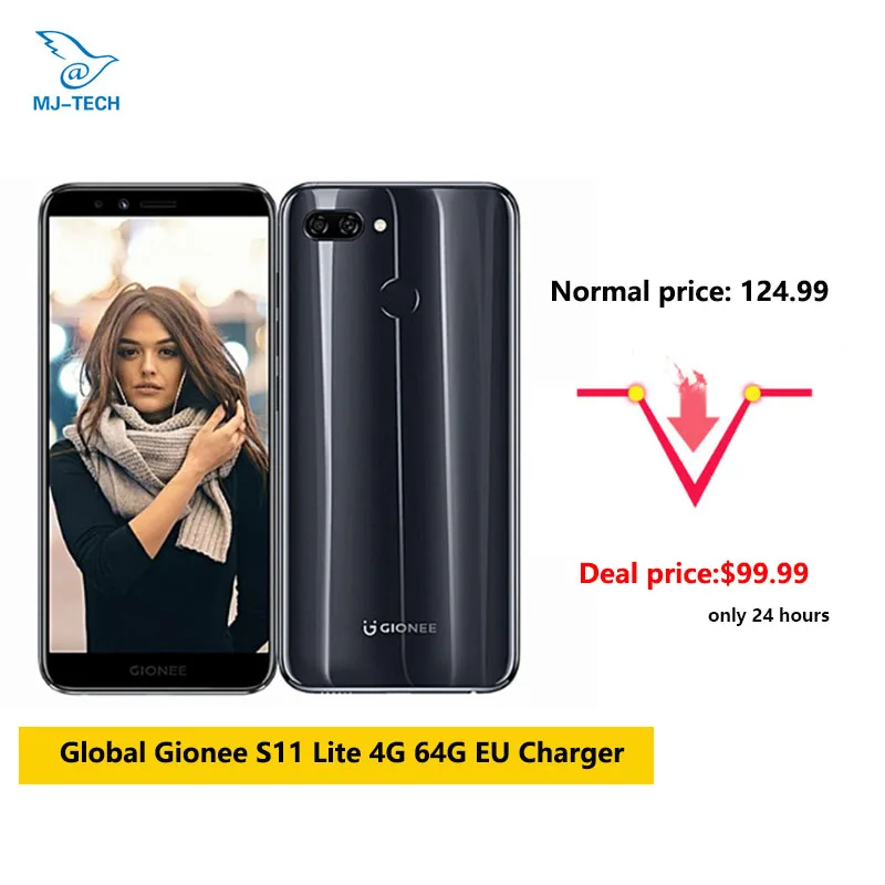 Глобальный Gionee S11 Lite 4G 64G Android 7 1 Snapdragon Восьмиядерный Dual SIM 5 &quotHD отпечатков пальцев