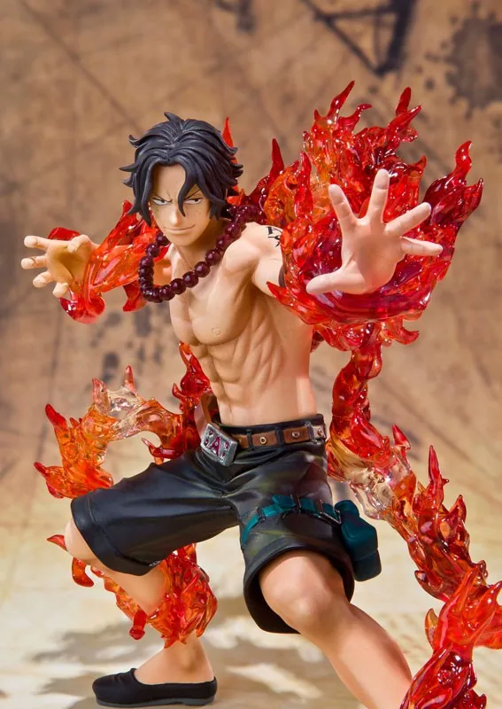 100% Оригинальные BANDAI Tamashii Наций Figuarts нулевой Коллекция Рисунок Portgas D. ace-Битва Ver. -от "ONE PIECE"