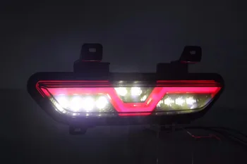 

eOsuns led rear bumper light for ford mustang 2015-2017, driving lamp + brake light + reverse light 3 functions warning light