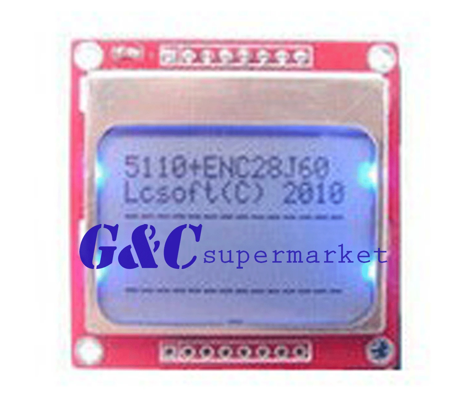 84x48 модуль ЖКД синий адаптер с подсветкой PCB 5110 lcd | Электронные компоненты и