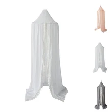 Детский потолочный купол мечта занавес палатка кровать круглый кружевной навес, противомоскитная сетка детская игра для чтения игровой дом