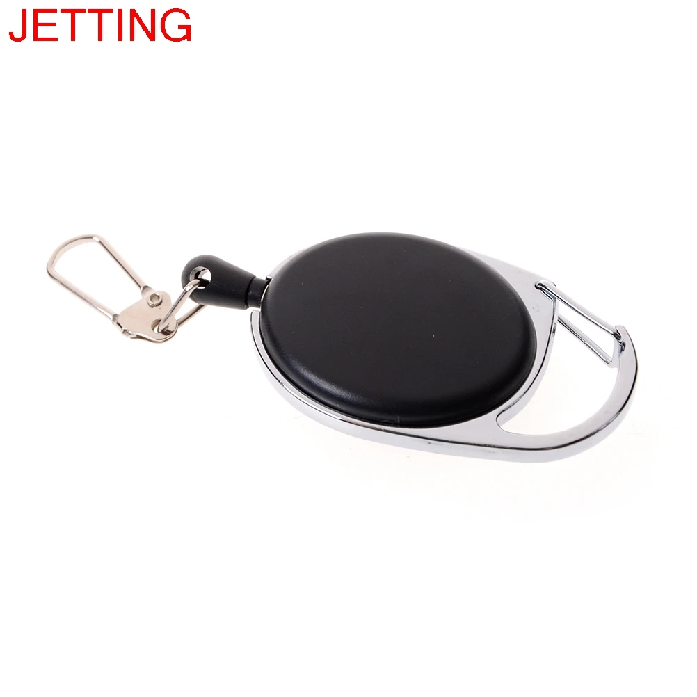 

JETTING 1Pc Badge Holder Retractable Carabiner Reel Clip On ID Card Holders Retractable cord 24 inch cord extension
