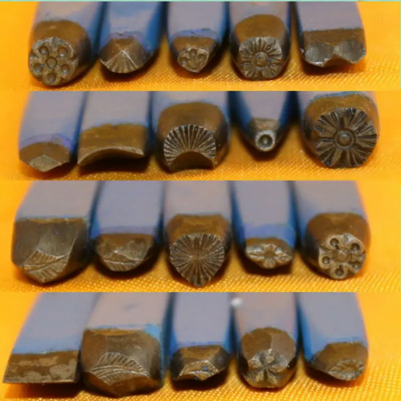 

20pcs Flower anvil & Trad set,Pattern making in the process of jewelry mold flower processing,Jewelry Hand Carved goldsmith tool