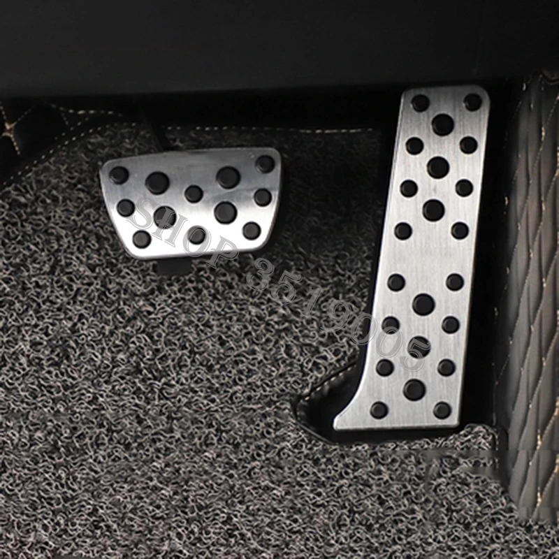 Car Foot rest stainless steel Accelerator Gas Brake Pedal AT For Toyota