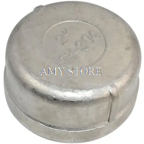 

2" Cap Female Stainless Steel SS304 Threaded Pipe Fitting BSP NEW