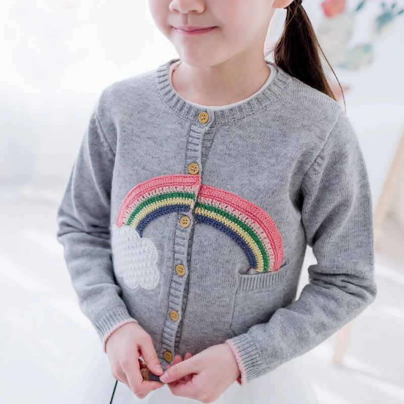 Buy 2017 Spring Autumn Rainbow Cloud Baby Girls