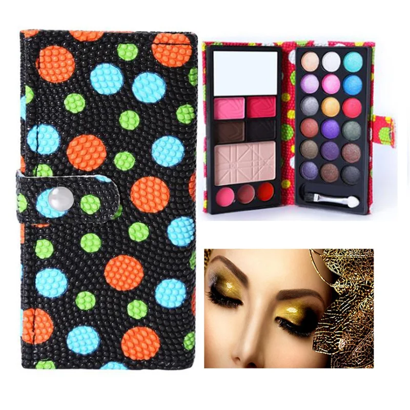 

Beauty Fashion 1Box 26 Color Cosmetic Eye Shadow Blush Lip Gloss Brow Powder Makeup Palette Bag Metals Glitter Glow Eyeshadow