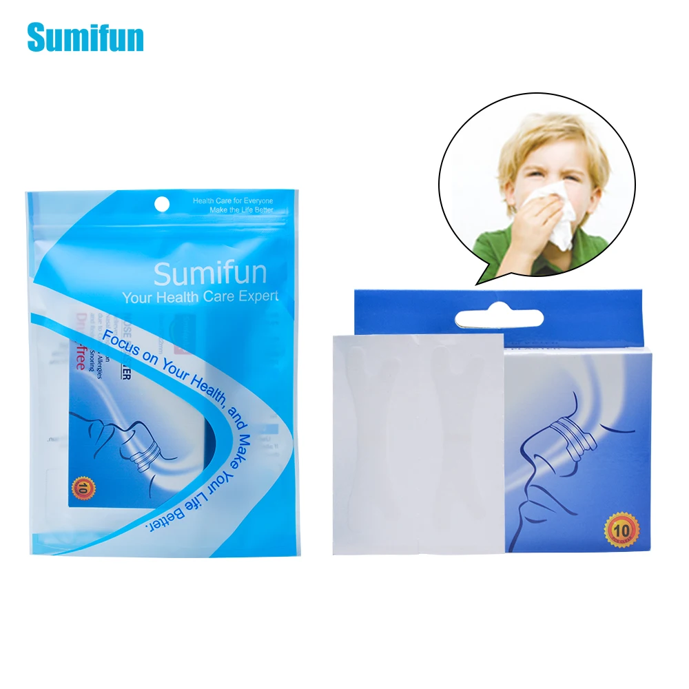50Pcs Sumifun Chinese Better Breath Nasal Strips Anti snoring Clear