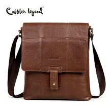 Cobbler Légende Marque De Mode En Cuir Véritable Hommes Sacs À Bandoulière de Vente Chaude 2016 Nouveau Hommes Sacs à Bandoulière Hommes Sacs À Main #0909001-1