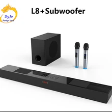 Amoi L8 Bluetooth Саундбар настенный из чистого дерева ТВ динамик сабвуфер 3D объемный звук домашний кинотеатр 12 динамиков