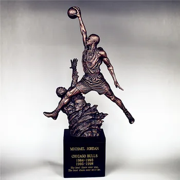 

Basketball Star Chicago BULLS No.23 Michael Jordan Resin Figure Statue Toys Collection Model Gift Colophony Crafts L2516