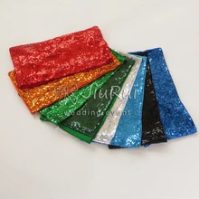 100 шт красочные разноцветные блестки и спандекса стул лента для свадьбы оформление для празднования дня рождения