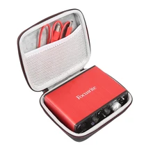 Estojo de eva protetor portátil para viagem, estojo de proteção para focusrite scarlett solo e espaço extra, 2019