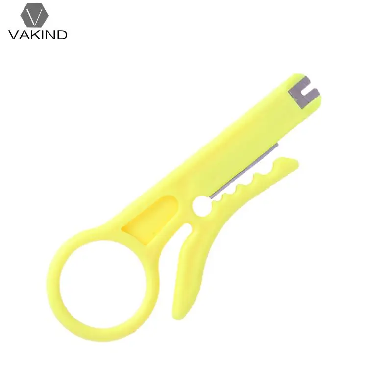 

Yellow Mini Strippers Network Cable Cord Plier Knife Telephone Wire Stripper Cutter Clamp Crimper Pocket Multi tools Crimpatrice