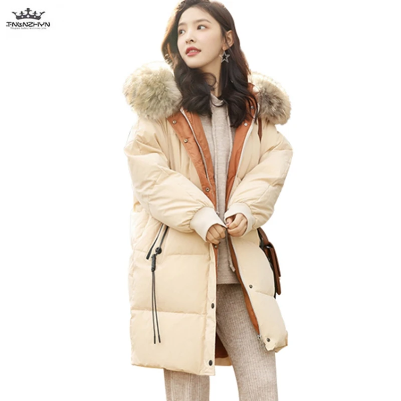 Femmes Vestes Chaud Long Survêtement Fourrure En Boutique Plus Taille Lâche Veste De brown Manteau Nouvelle À Coton black Apricot Capuchon Épaissir Bas La D'hiver Col Femme WpwHwYPq