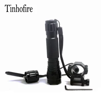 

Tinhofire 501B Tactical Flashlight XML T6 LED Torch Lamp 2000 Lumens Lantern with Mount and Remote Control Pressure Switch