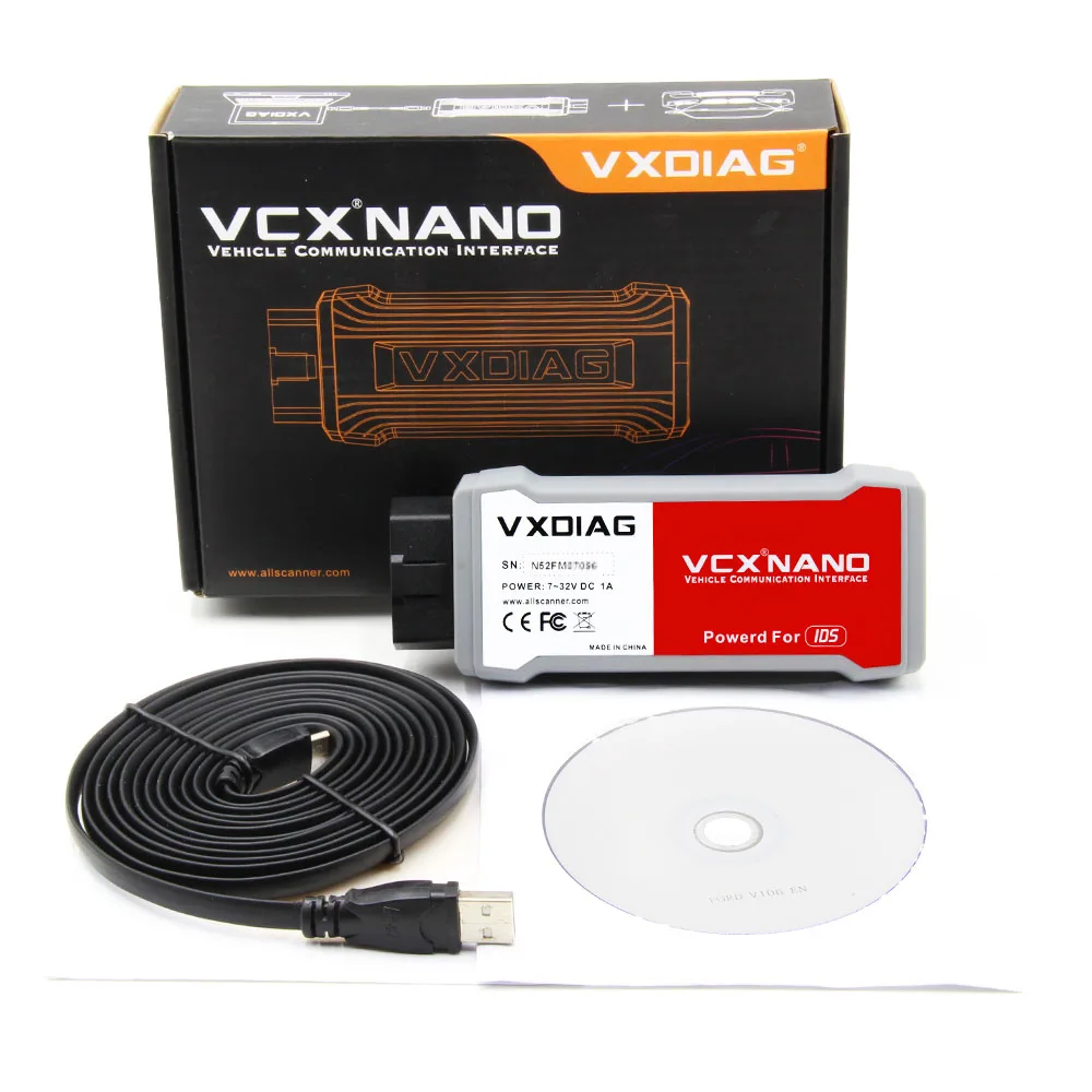 VXDIAG VCX NANO techstem V14.00.018 для JLR SDD V158 ODIS V5.1.5 для VAG OBD OBD2 автоматический диагностический сканер ECU программист инструмент - Цвет: For FM USB