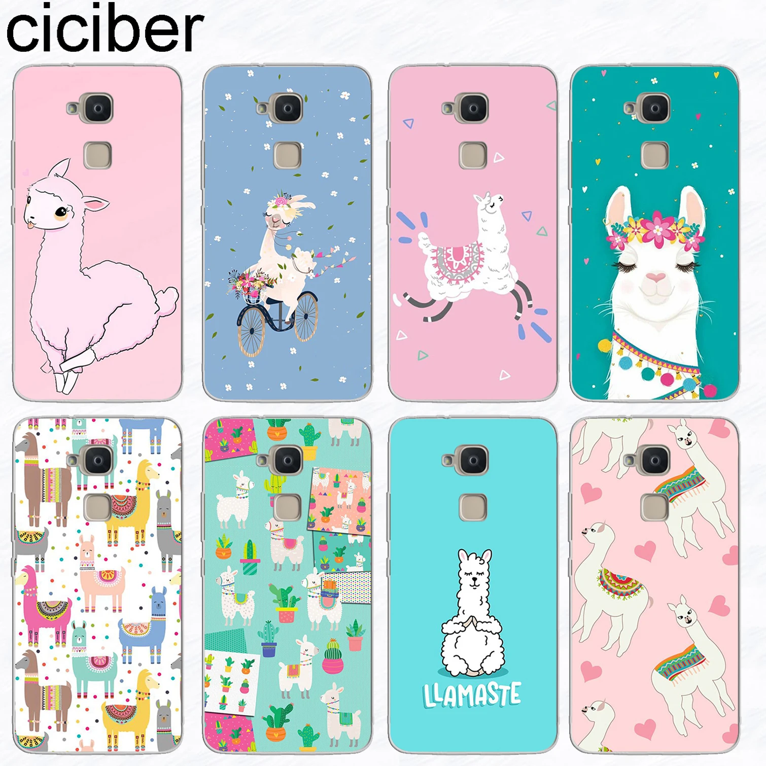 

ciciber Animal Alpaca Phone Case For BQ Aquaris V VS C U2 U X2 X X5 Plus Lite Pro Soft TPU Fundas For BQ M5 E5s M5.5 M E4.5 M4.5