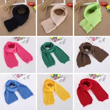 Детский шерстяной вязаный крючком шарф для маленьких мальчиков и девочек, длинный шарф с петлей на шее и кольцом, хиджаб, муфтовый клатч, зимние шарфы