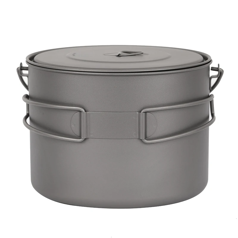 TOAKS Titanium Outdoor Camping Pot Cooking Pots Picnic Hang Pot Ultralight Titanium Pot 1600ml