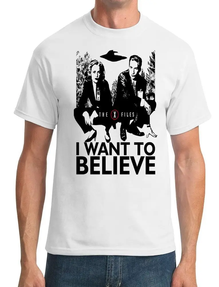 X Files I Want To Believe New Fashion Man T Shirt Cotton O Neck Mens