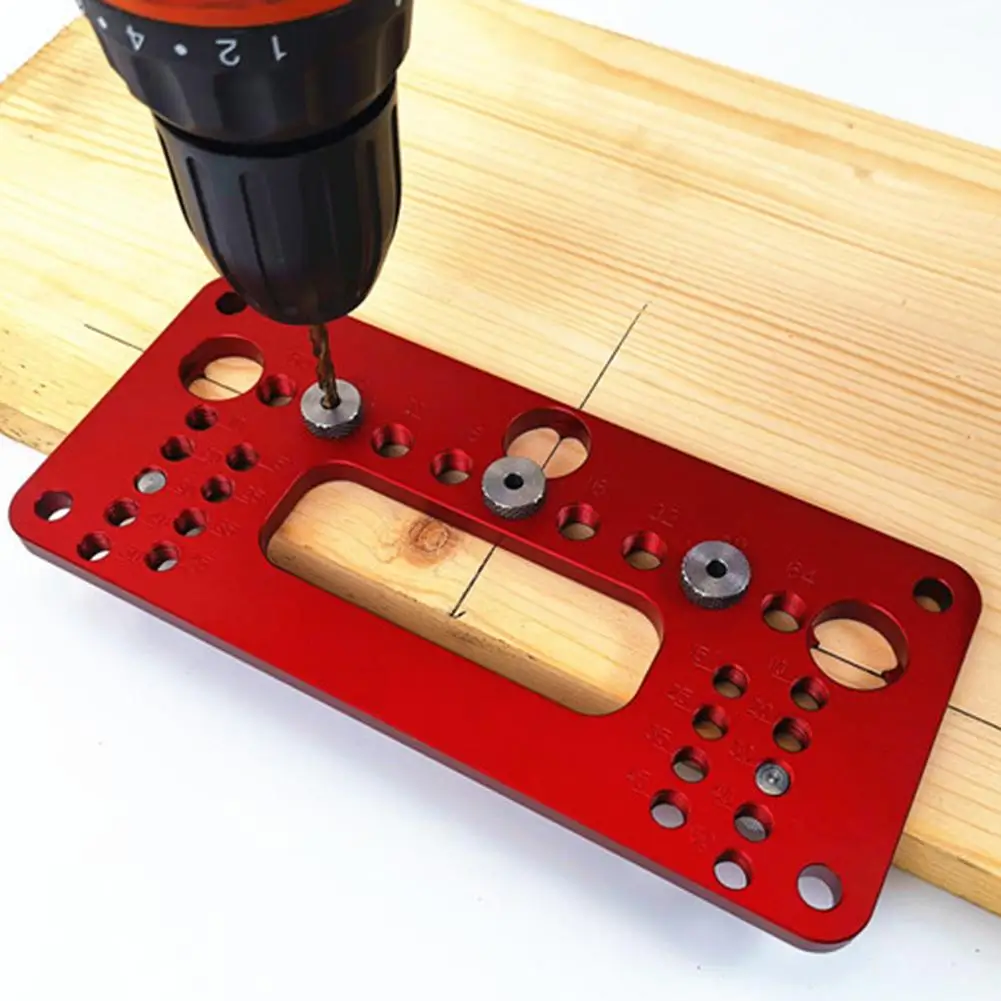 

Handle Door Handle Aluminum Installation Jig Locator Woodworking Hole Opener Puncher Woodworking Tool DIY