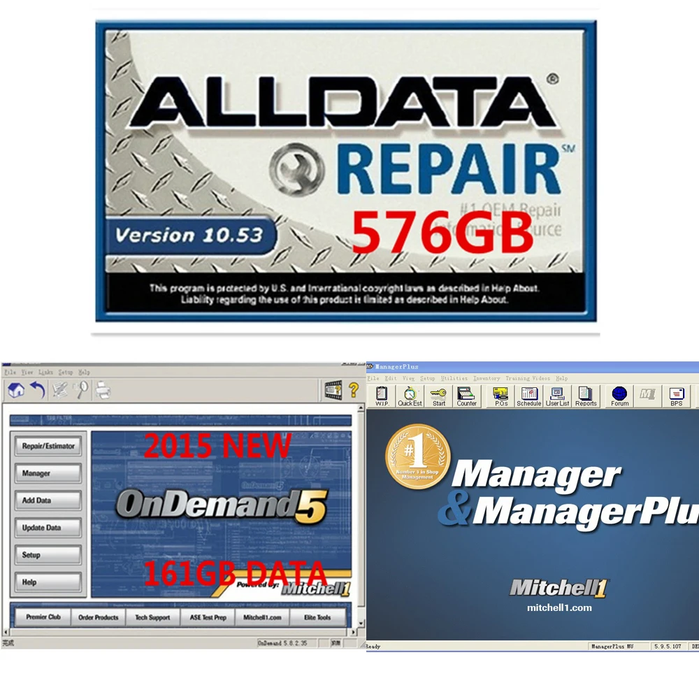 2019 новейшее программное обеспечение для ремонта автомобилей Alldata программное обеспечение 10,53 и mitchell ondemand авто ремонт данных программное