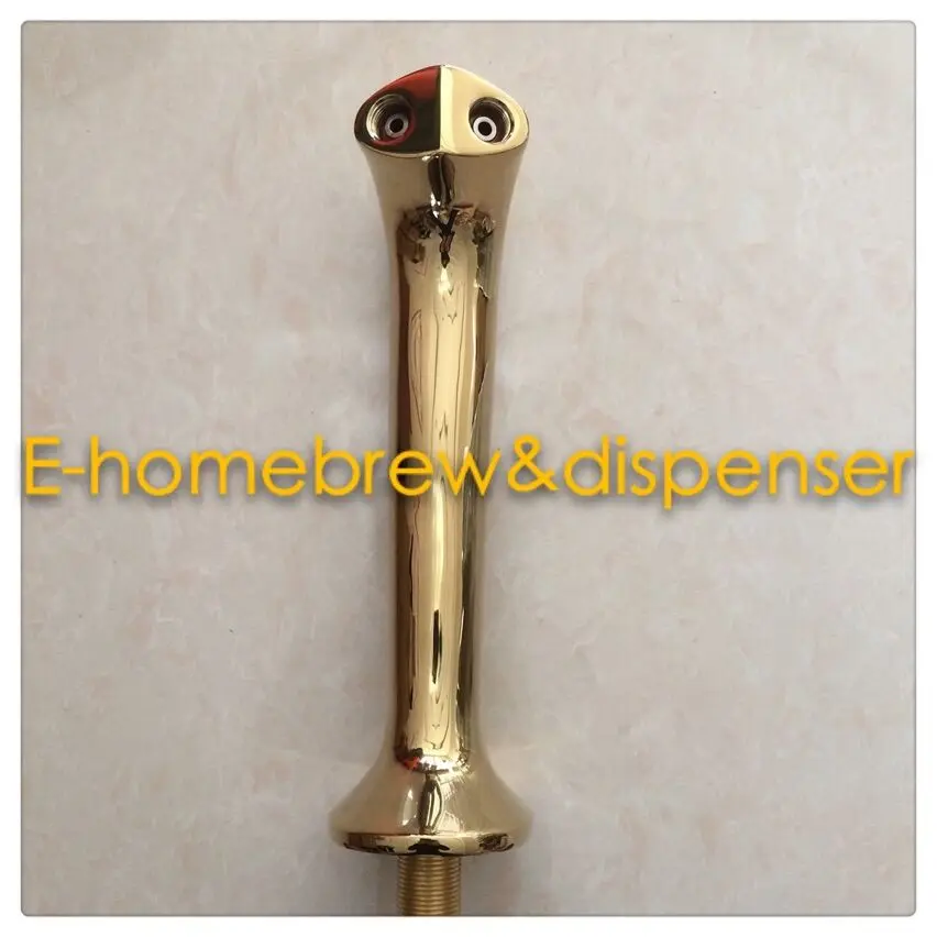 

Cobra design high quality brass material PVD plated two way beer tower with cooling lines(factory outlet)