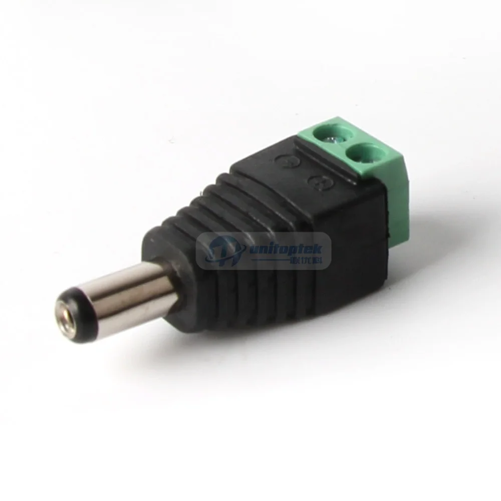 10 / 20 / 50 / 100Pcs/lot 2.1mm DC Connector CCTV Male Plug Adapter Cable UTP Camera Video Balun Connector