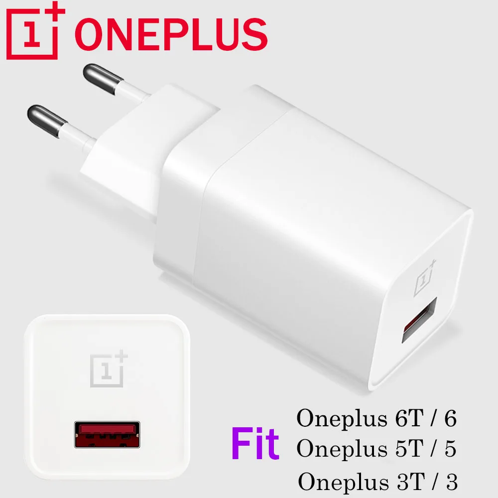 

Original EU US UK ONEPLUS 6T Dash charger One plus 6 6t Smartphone 5V/4A Fast charge USB wall power Adapter Dash Charger Cable