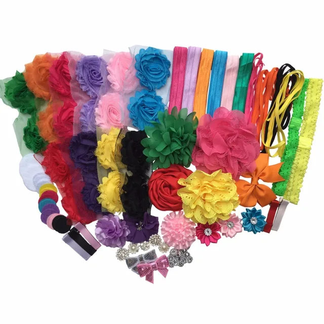 DIY Hair Accessory Kit Make 31 Headbands and 5 Clips Girl's Cute Hair