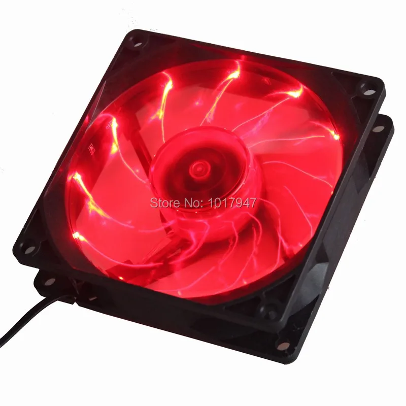 

2PCS lot Gdstime 3Pin Cooling CPU Heatsink Fan LED Red Light for Computer PC Case 92 x 25mm