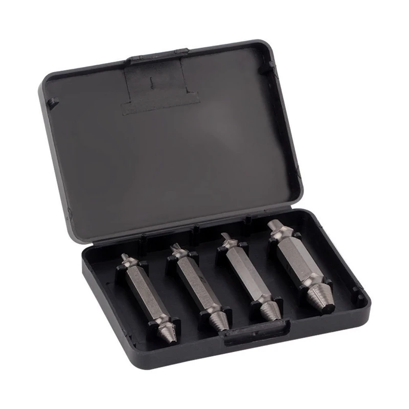 4pcs Screw Extractor Drill Set Broken Rusted Stripped Damaged Screw speed remove out Bolt Remover Tools Screw Remover Extractors 4pcs Screw Extractor Drill Set Broken Rusted Stripped Damaged Screw speed remove out Bolt Remover Tools Screw Remover Extractors