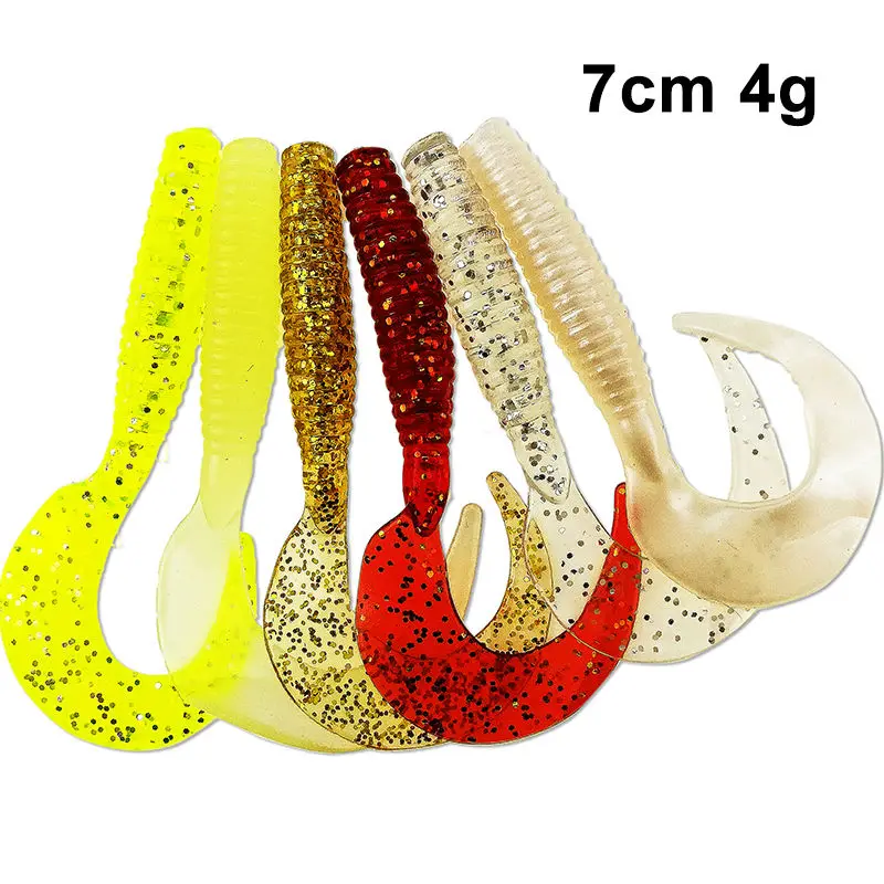 

70mm 4g 10pcs/lot Classic Flexible Soft Lures Swimbaits Artificial Bait Silicone Lure Fishing Tackle Fishing Lures
